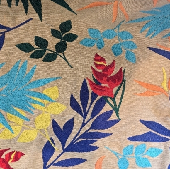 Embroidered UCB Bohemian Canvas shoulder  bag - Picture 5 of 6